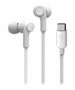Belkin headphones with USB-C connector, white