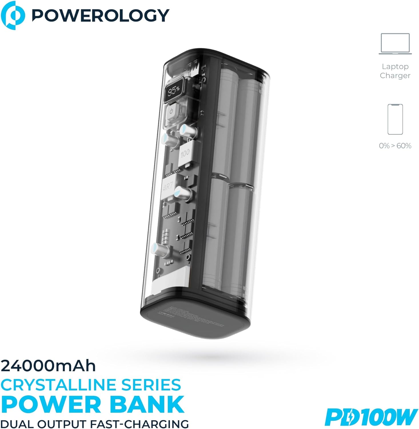 Powerology 24000mAh Crystalline Series Power Bank